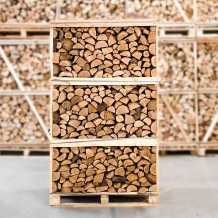 Eiche Brennholz kammergetrocknet 30-33 cm – ganze Palette 850 kg