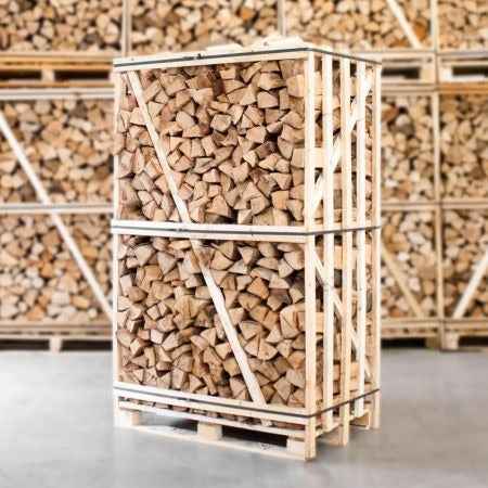Buche Brennholz kammergetrocknet 25 cm – ganze Palette 900 kg
