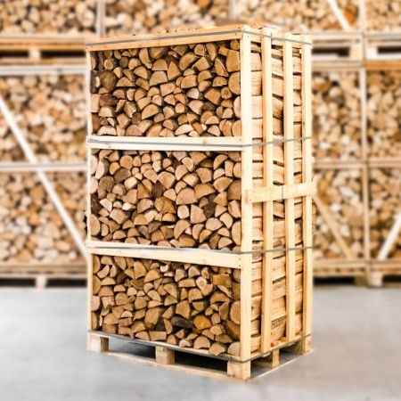 Eiche Brennholz kammergetrocknet 30-33 cm – ganze Palette 850 kg