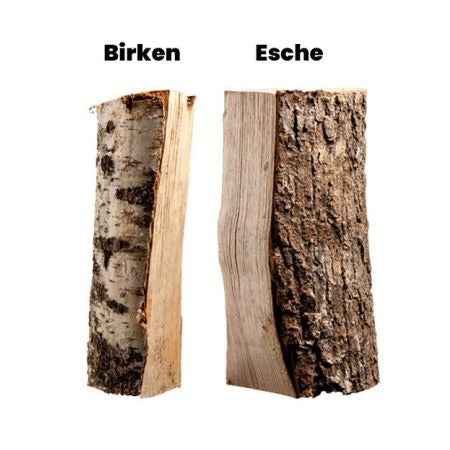 Birke/Esche Mischholz kammergetrocknet, 25 cm – ganze Palette